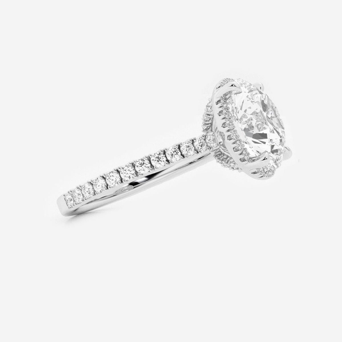 Emery - Hidden Halo Design Engagement Ring