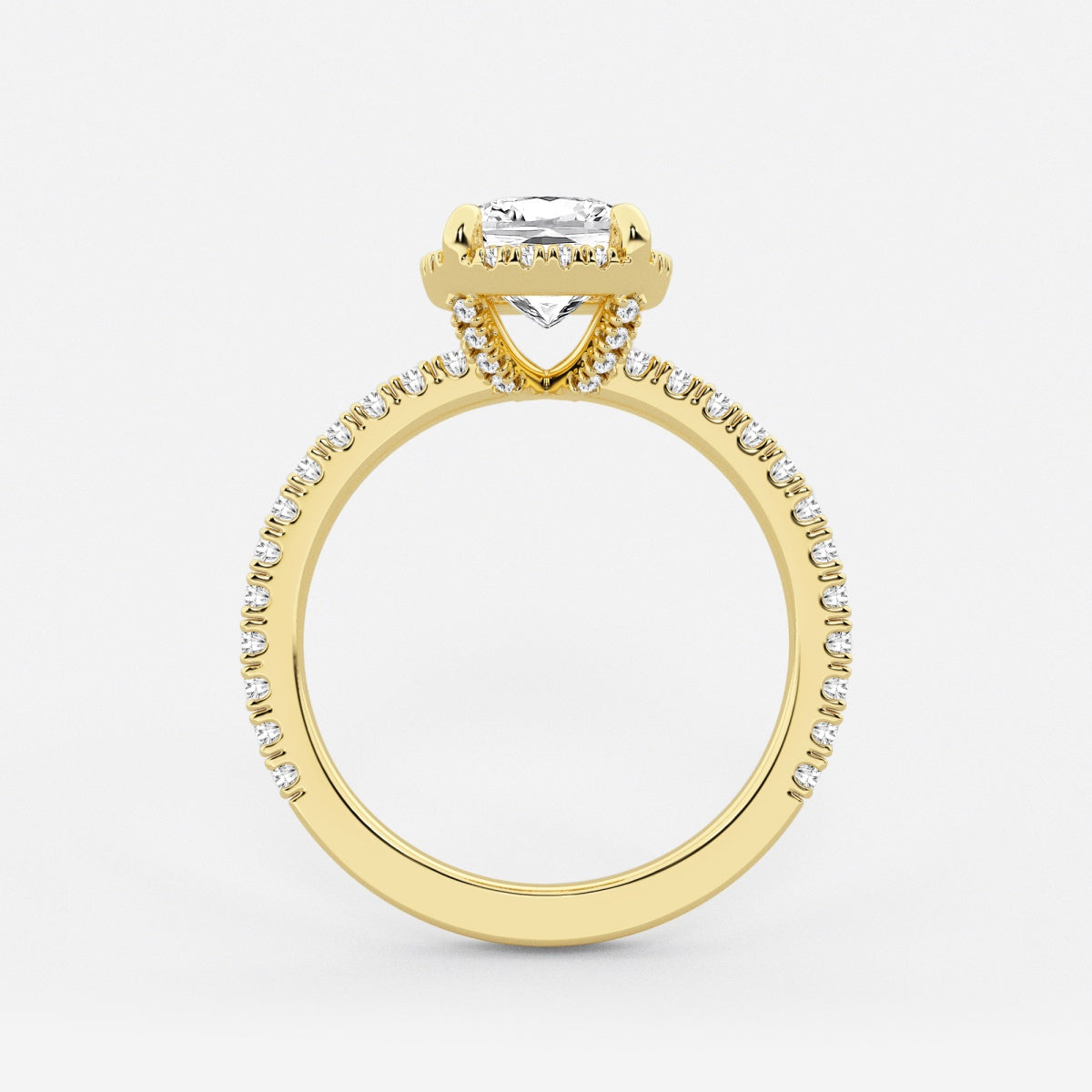 Emery - Hidden Halo Design Engagement Ring