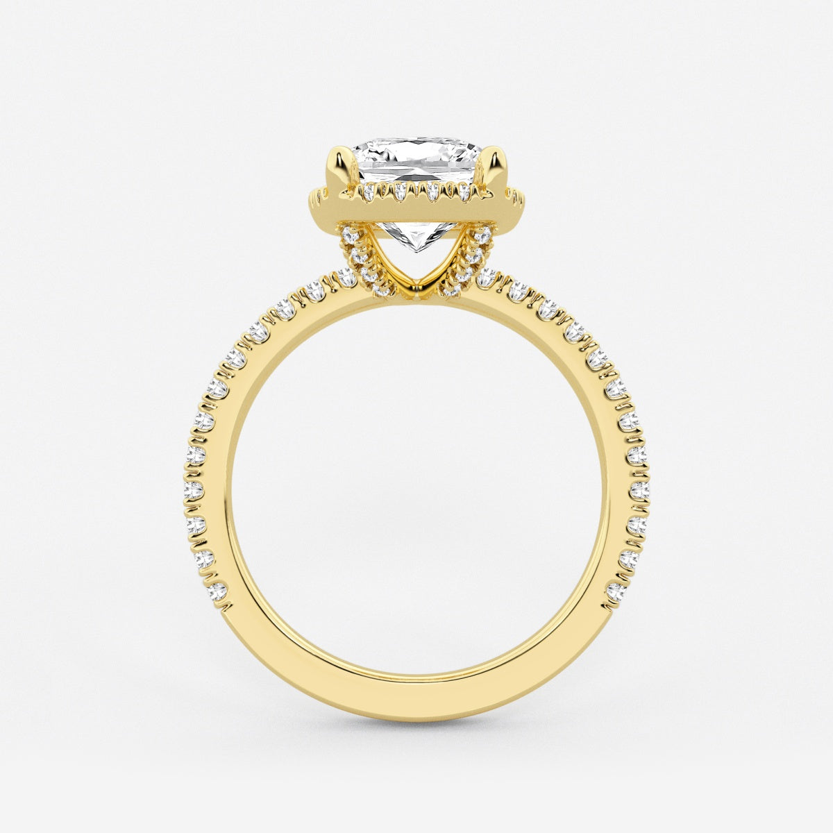 Emery - Hidden Halo Design Engagement Ring