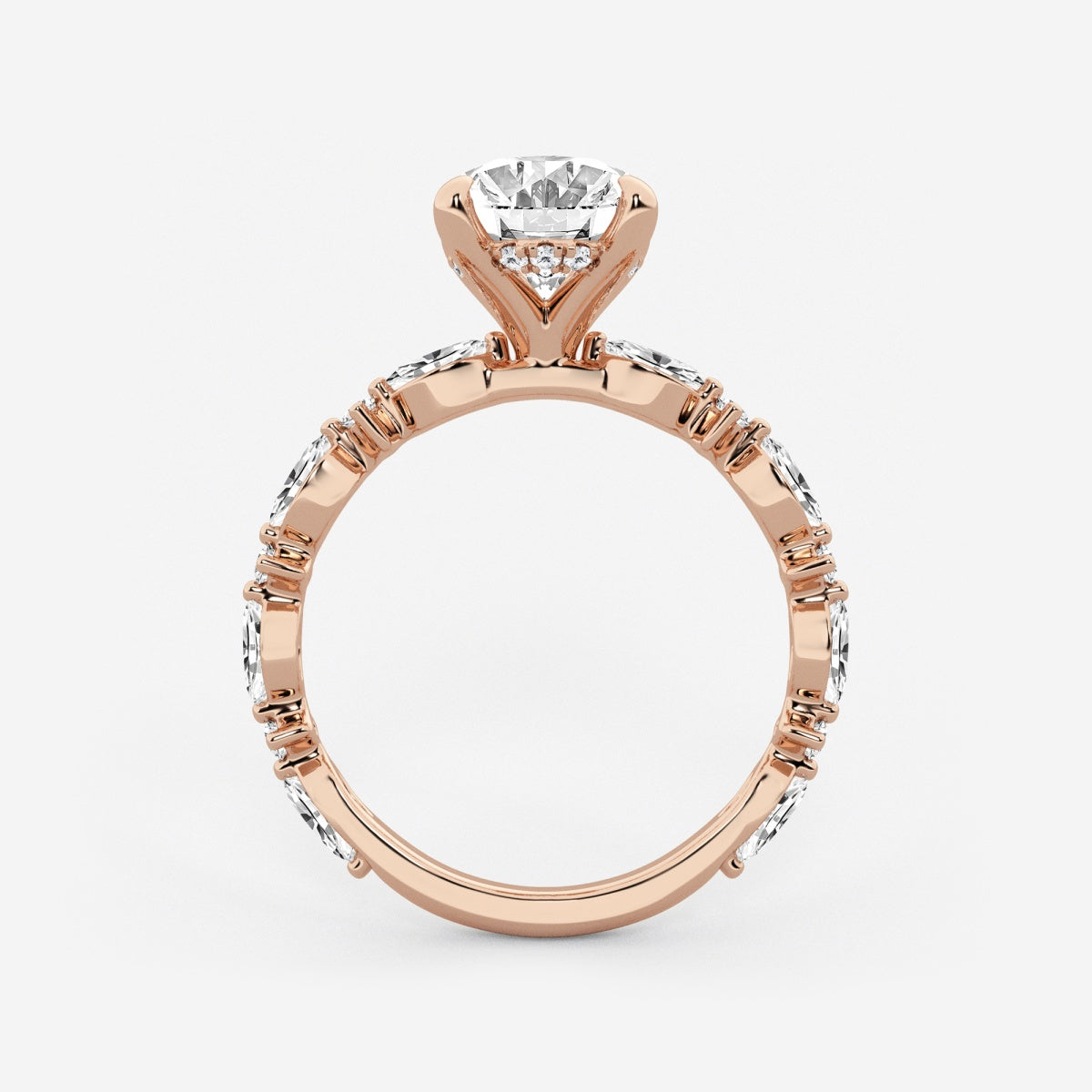 Emilia - Cushion Bridal Set Engagement Ring