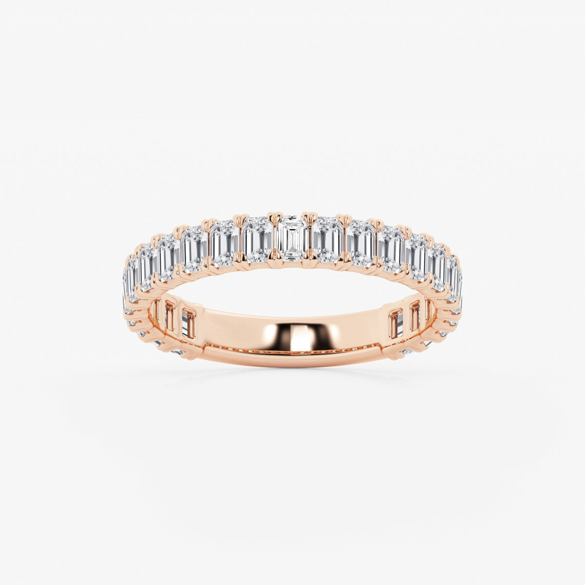 Zuri - Modern Three-Quarter Style Wedding Ring