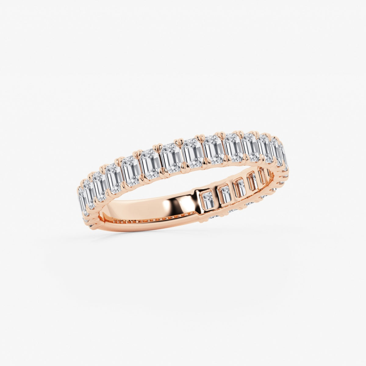 Zuri - Modern Three-Quarter Style Wedding Ring