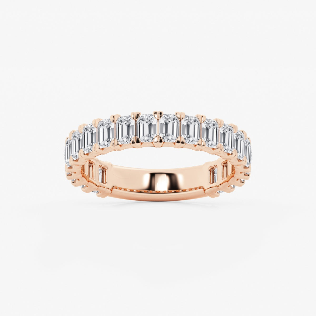 Zuri - Modern Three-Quarter Style Wedding Ring