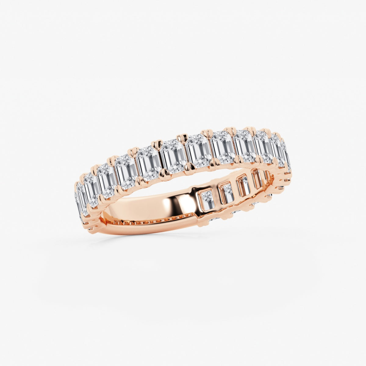 Zuri - Modern Three-Quarter Style Wedding Ring