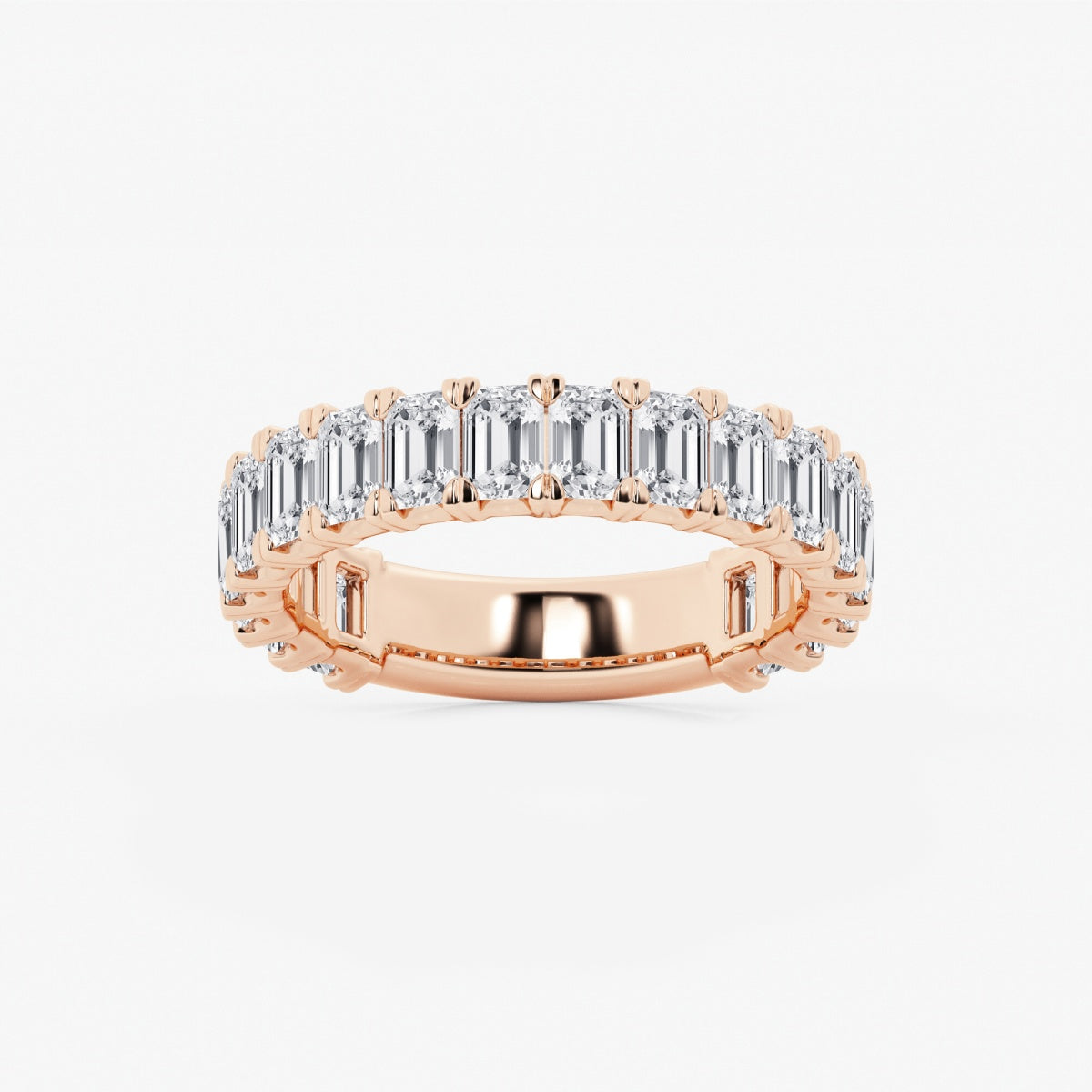 Zuri - Modern Three-Quarter Style Wedding Ring