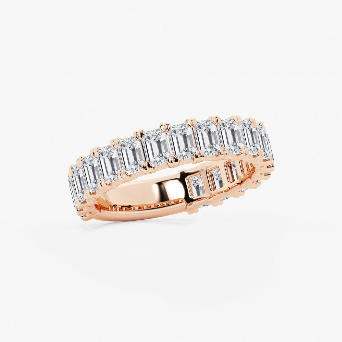 Zuri - Modern Three-Quarter Style Wedding Ring