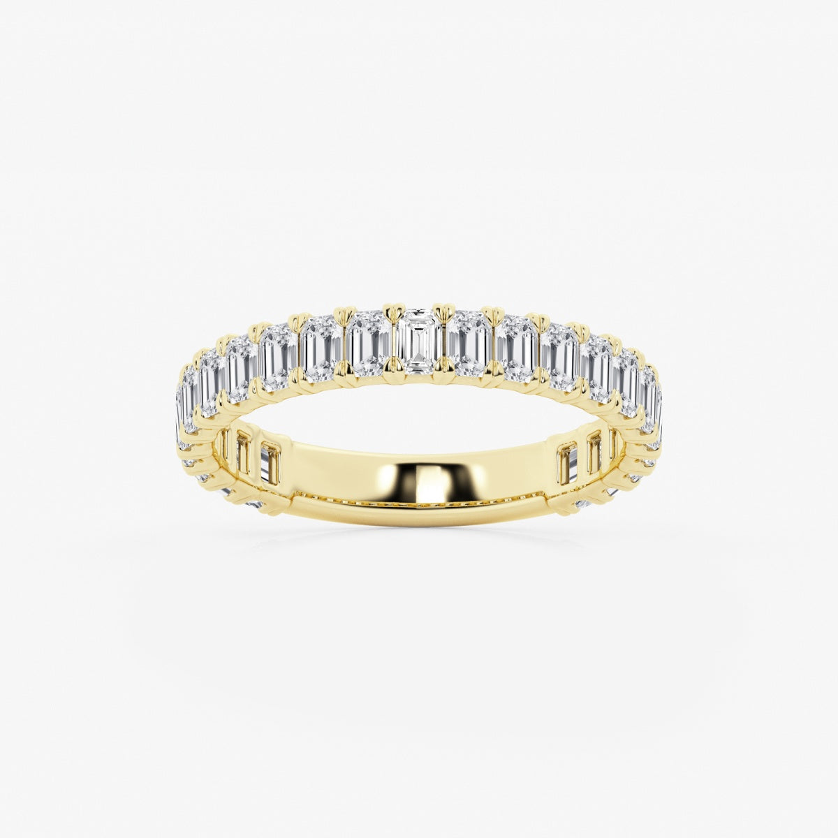 Zuri - Modern Three-Quarter Style Wedding Ring
