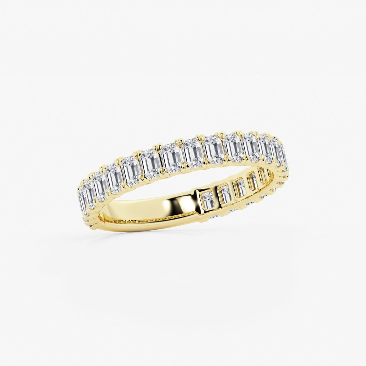 Zuri - Modern Three-Quarter Style Wedding Ring