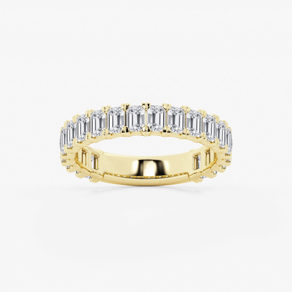Zuri - Modern Three-Quarter Style Wedding Ring