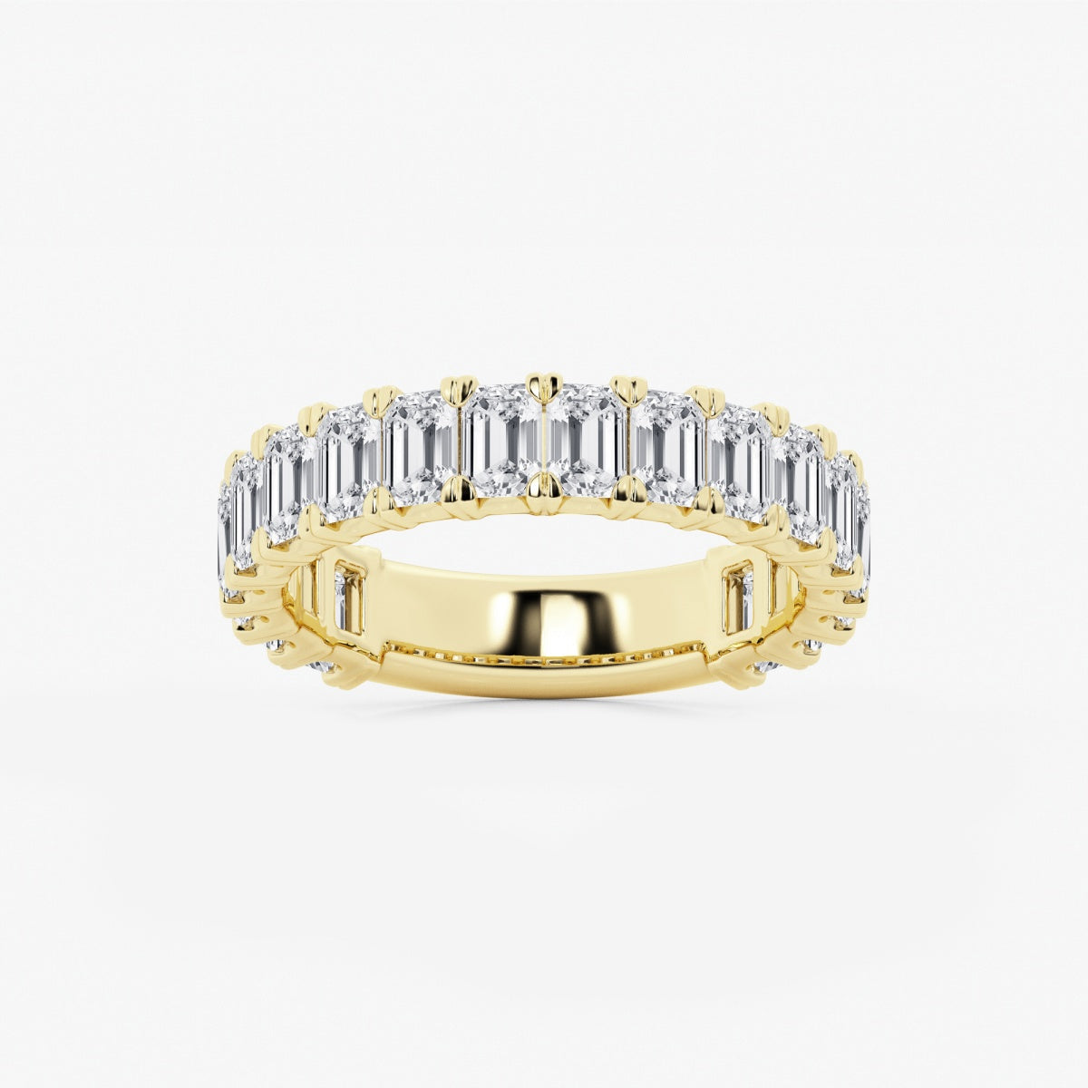 Zuri - Modern Three-Quarter Style Wedding Ring