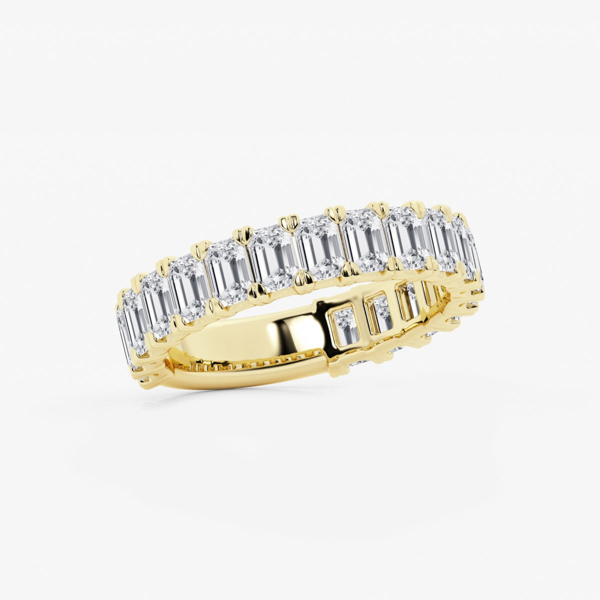 Zuri - Modern Three-Quarter Style Wedding Ring
