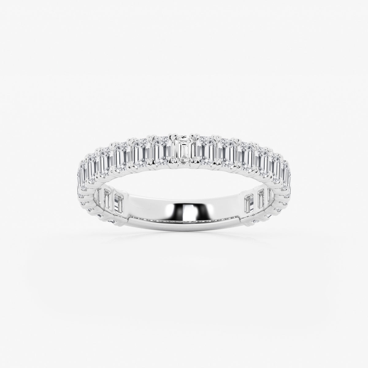 Zuri - Modern Three-Quarter Style Wedding Ring