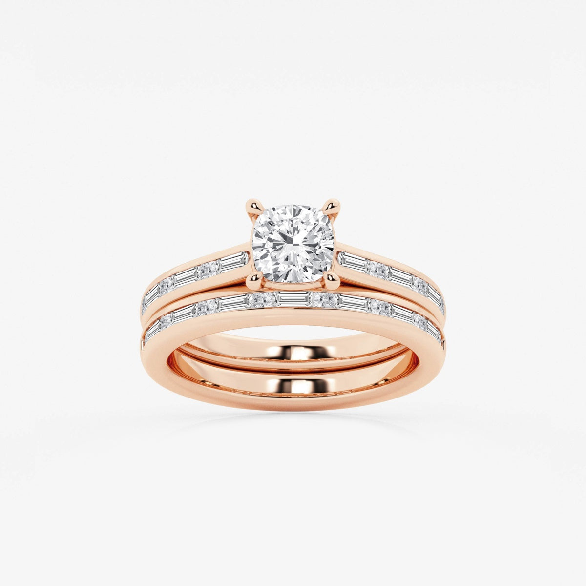 Evangeline - Intricate Side Accents Engagement Ring
