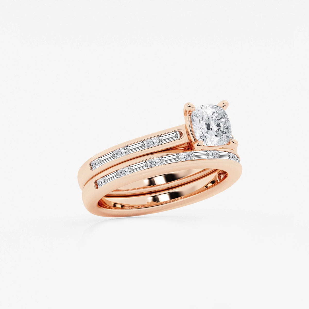 Evangeline - Intricate Side Accents Engagement Ring