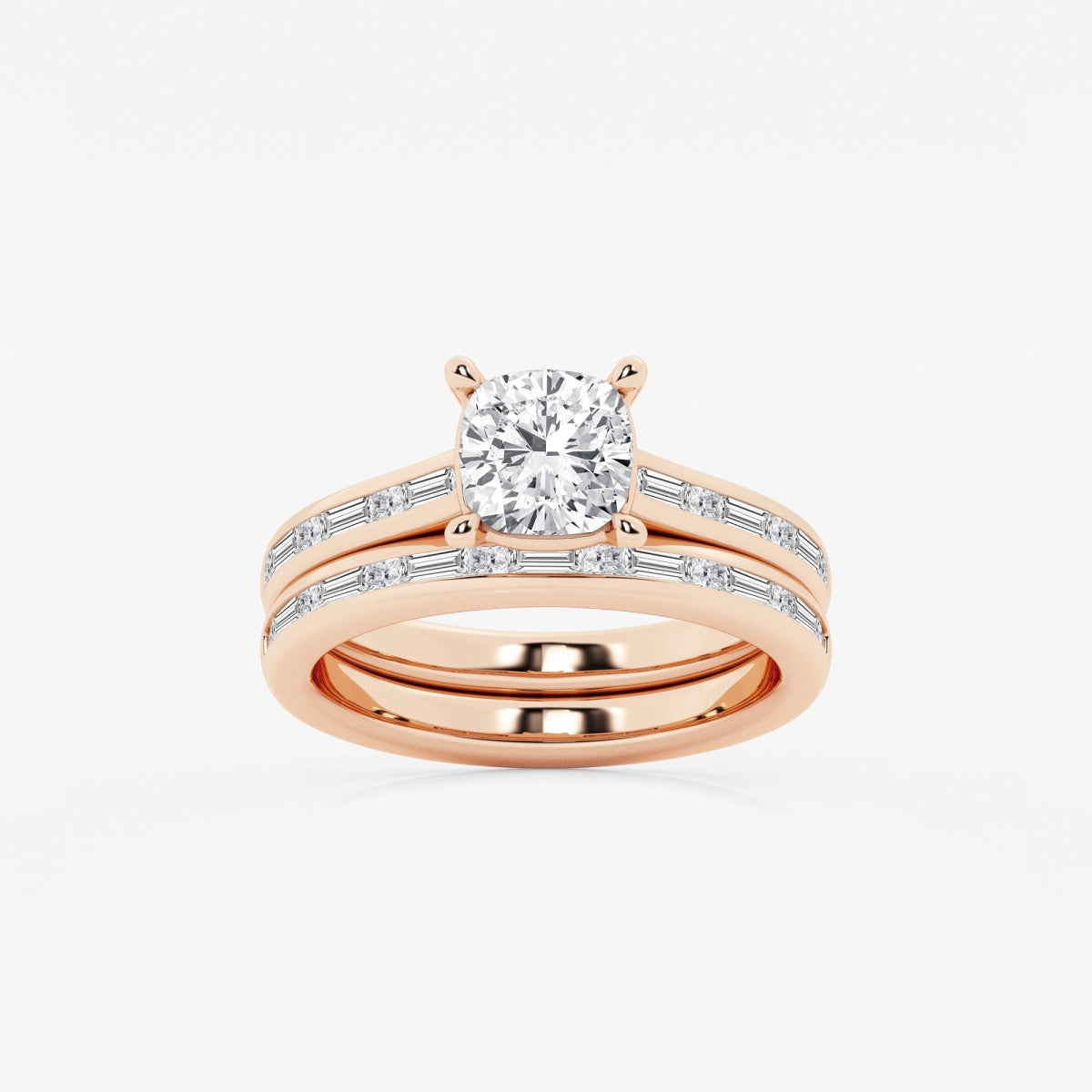 Evangeline - Intricate Side Accents Engagement Ring
