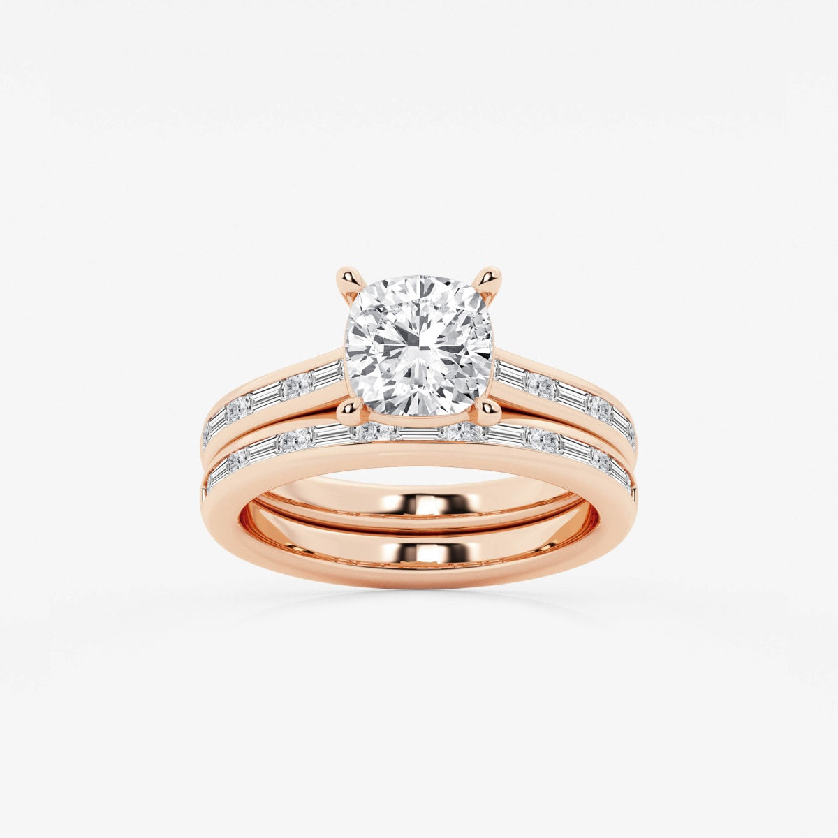 Evangeline - Intricate Side Accents Engagement Ring