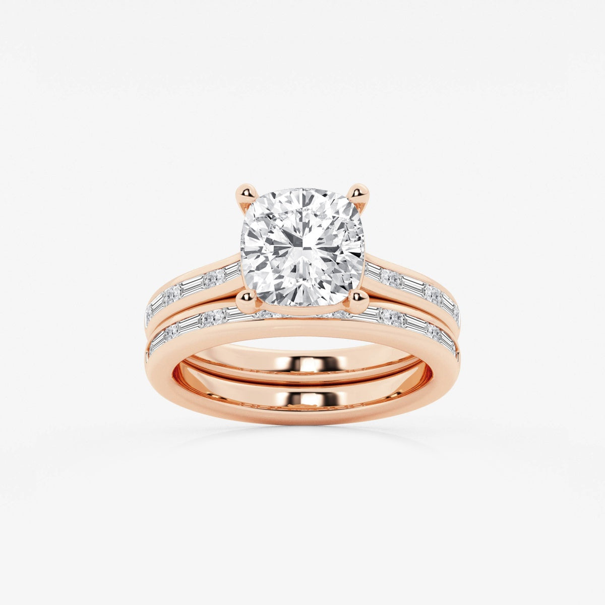 Evangeline - Intricate Side Accents Engagement Ring
