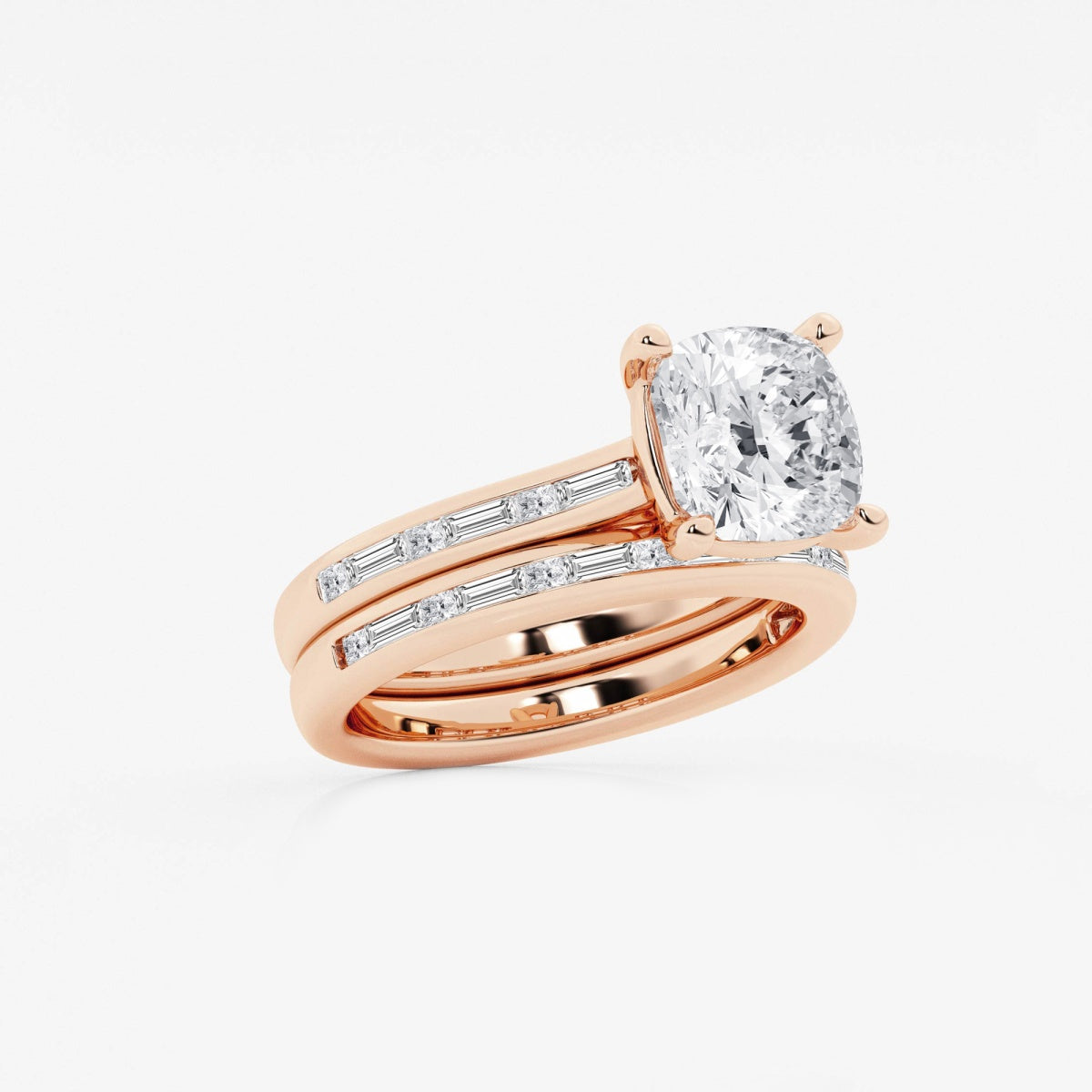 Evangeline - Intricate Side Accents Engagement Ring