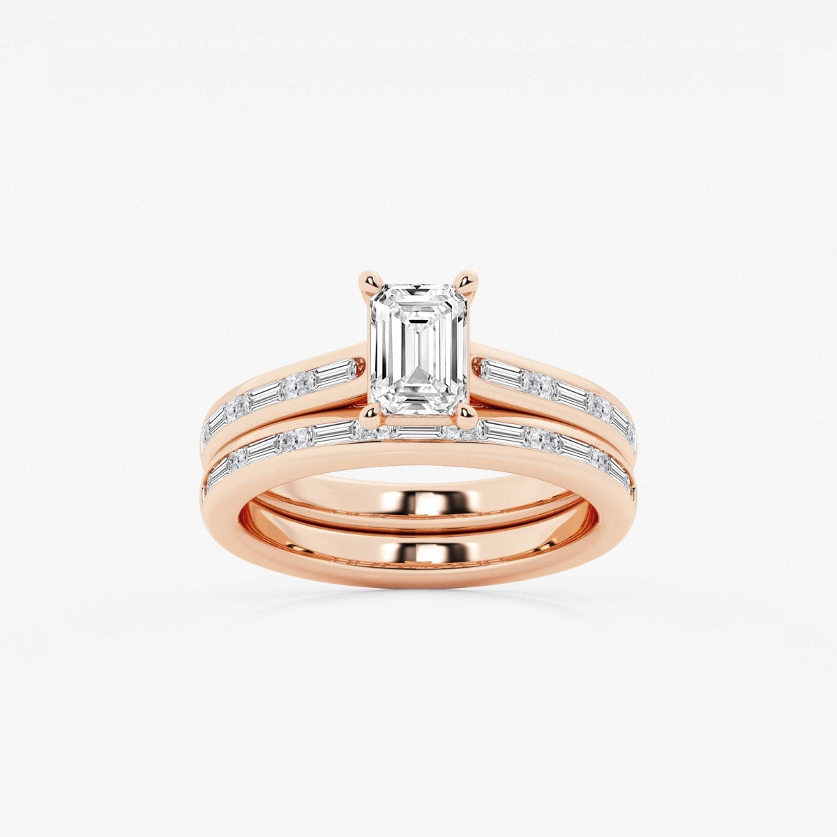Evangeline - Intricate Side Accents Engagement Ring