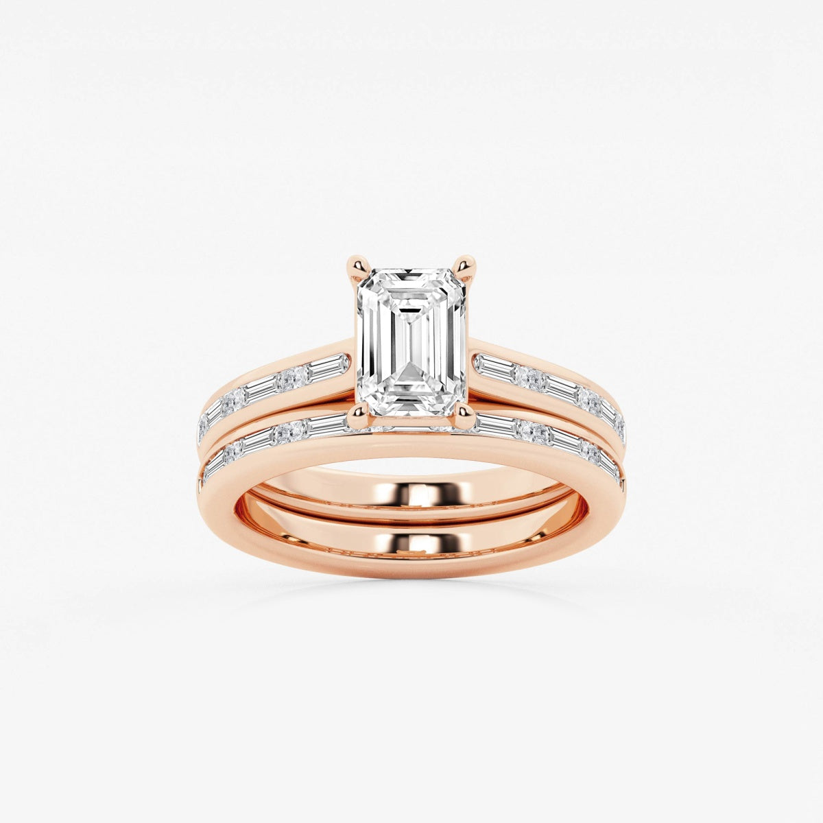 Evangeline - Intricate Side Accents Engagement Ring