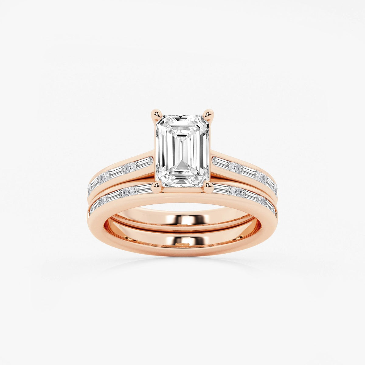 Evangeline - Intricate Side Accents Engagement Ring