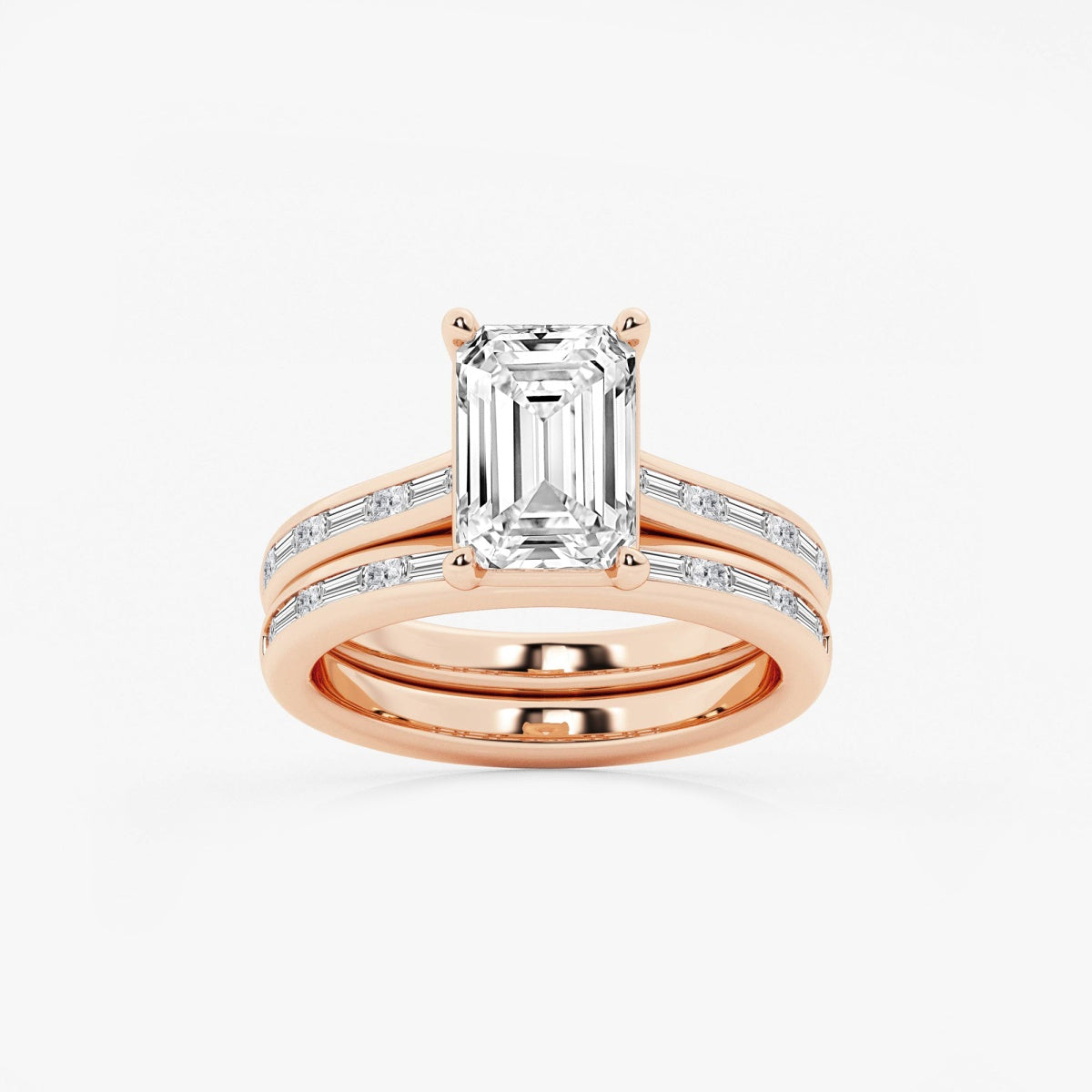 Evangeline - Intricate Side Accents Engagement Ring