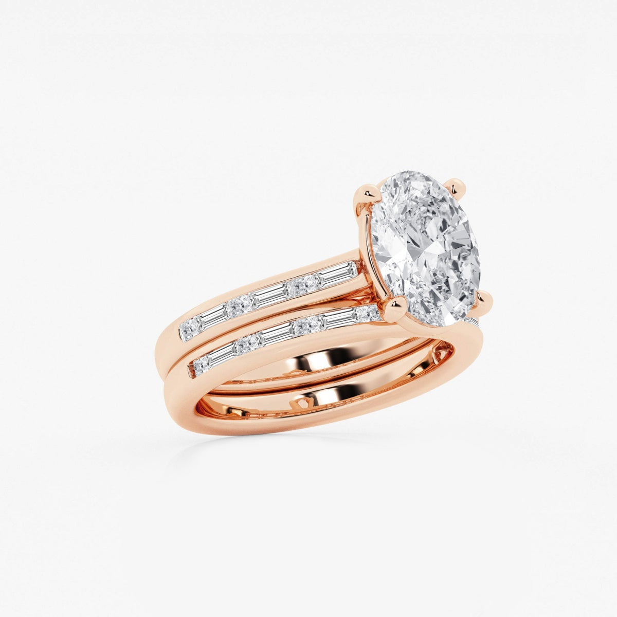 Evangeline - Intricate Side Accents Engagement Ring