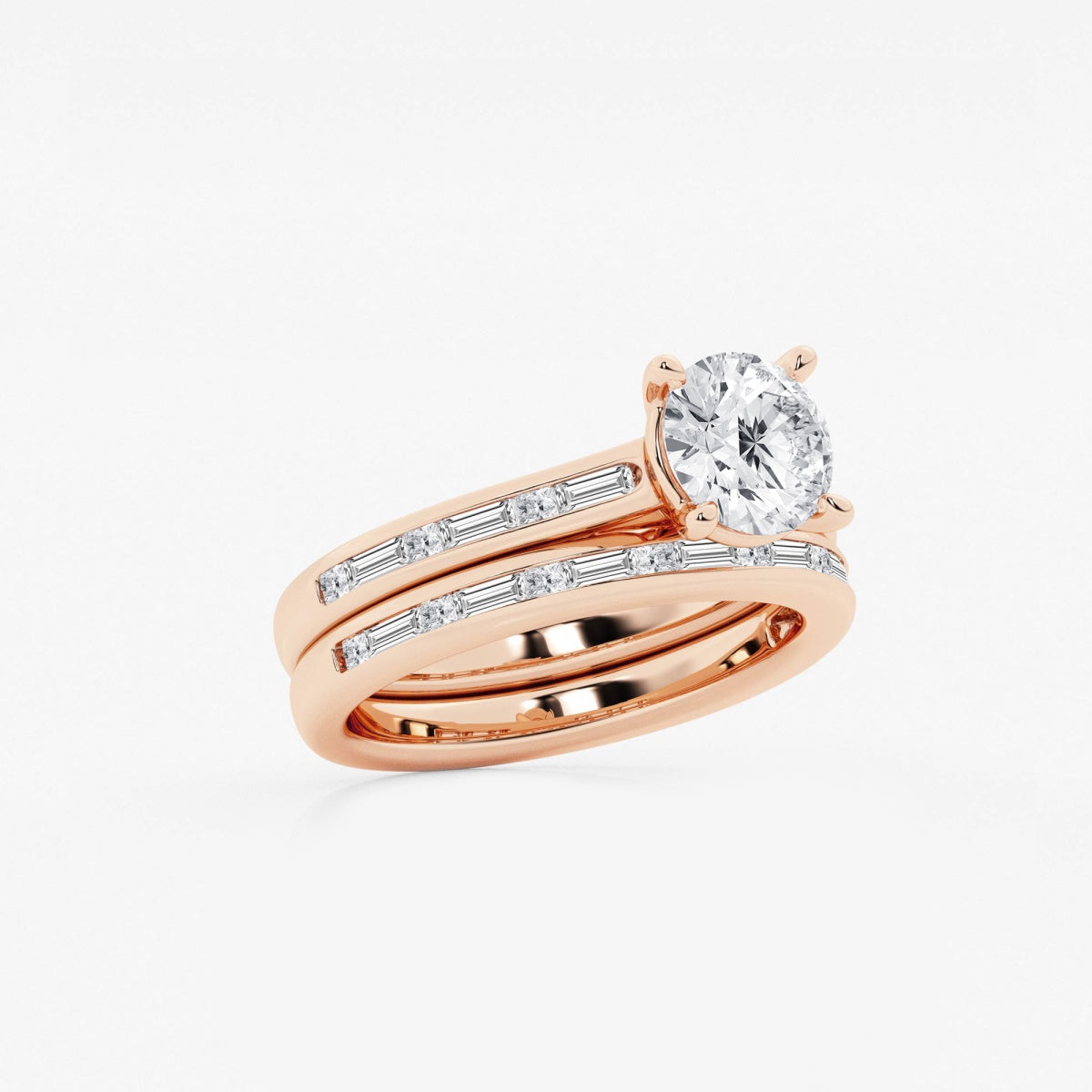 Evangeline - Intricate Side Accents Engagement Ring