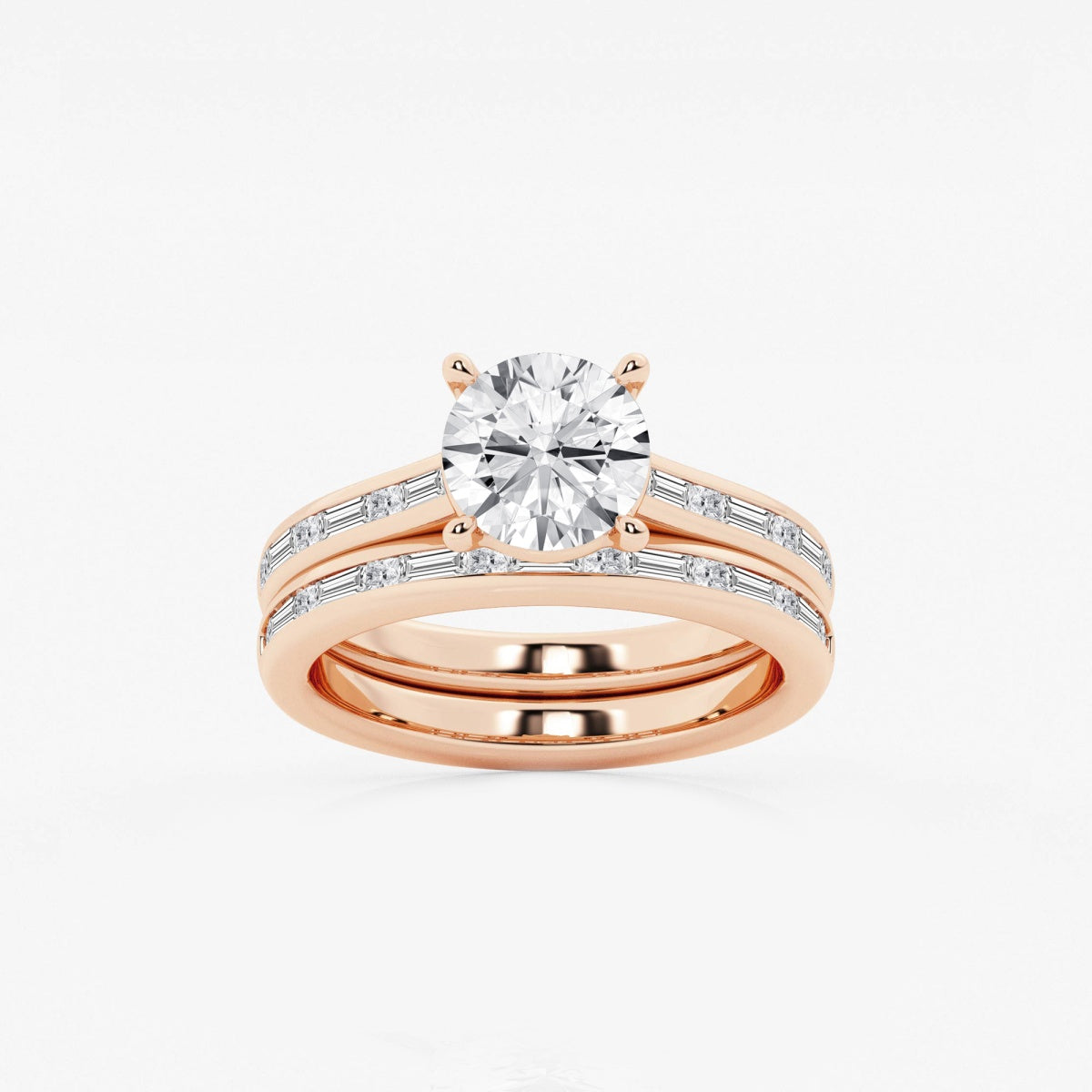 Evangeline - Intricate Side Accents Engagement Ring