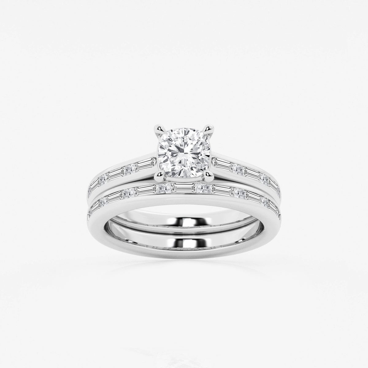 Evangeline - Intricate Side Accents Engagement Ring