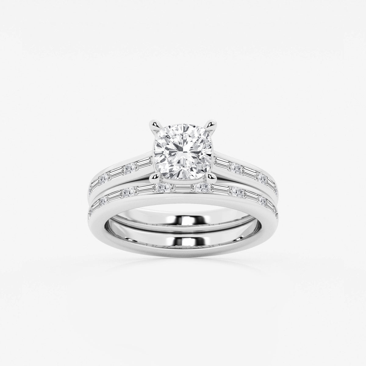 Evangeline - Intricate Side Accents Engagement Ring