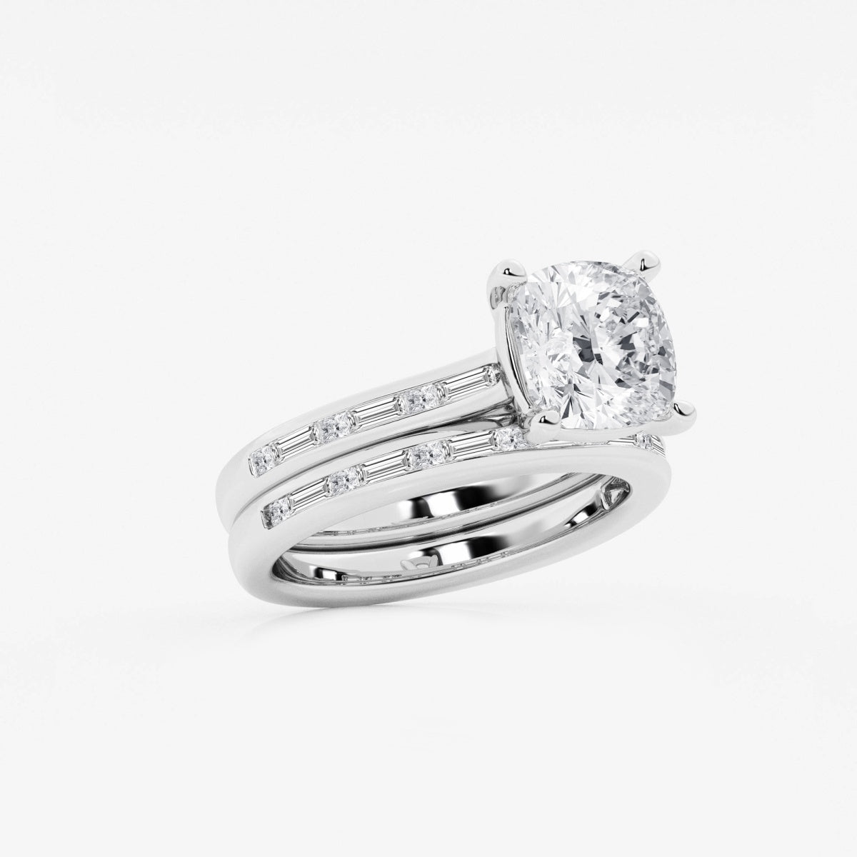 Evangeline - Intricate Side Accents Engagement Ring