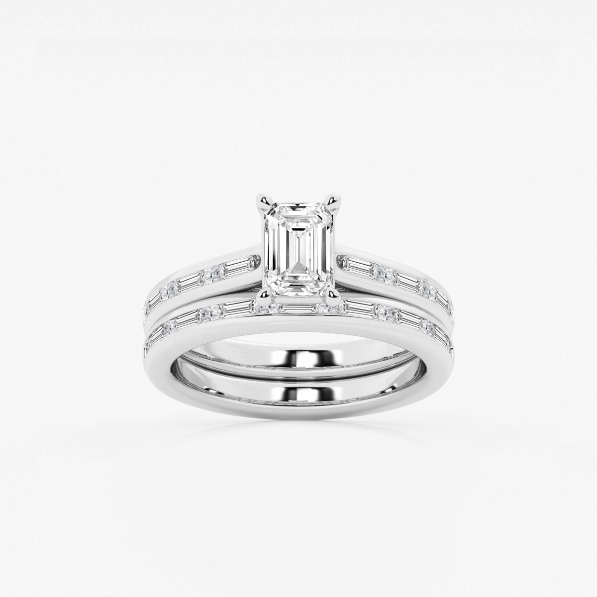 Evangeline - Intricate Side Accents Engagement Ring