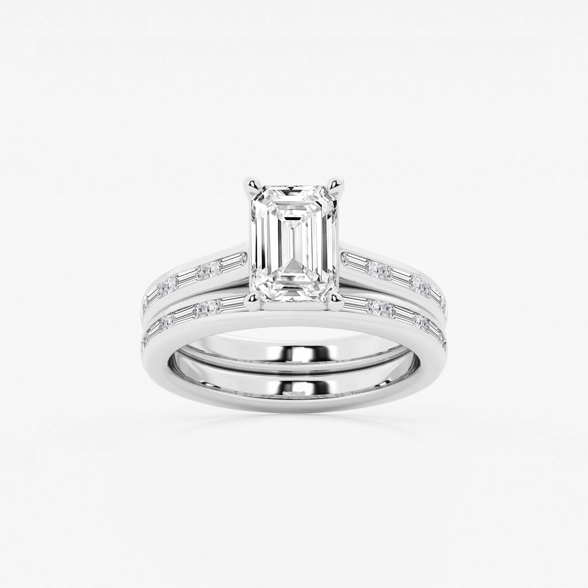 Evangeline - Intricate Side Accents Engagement Ring