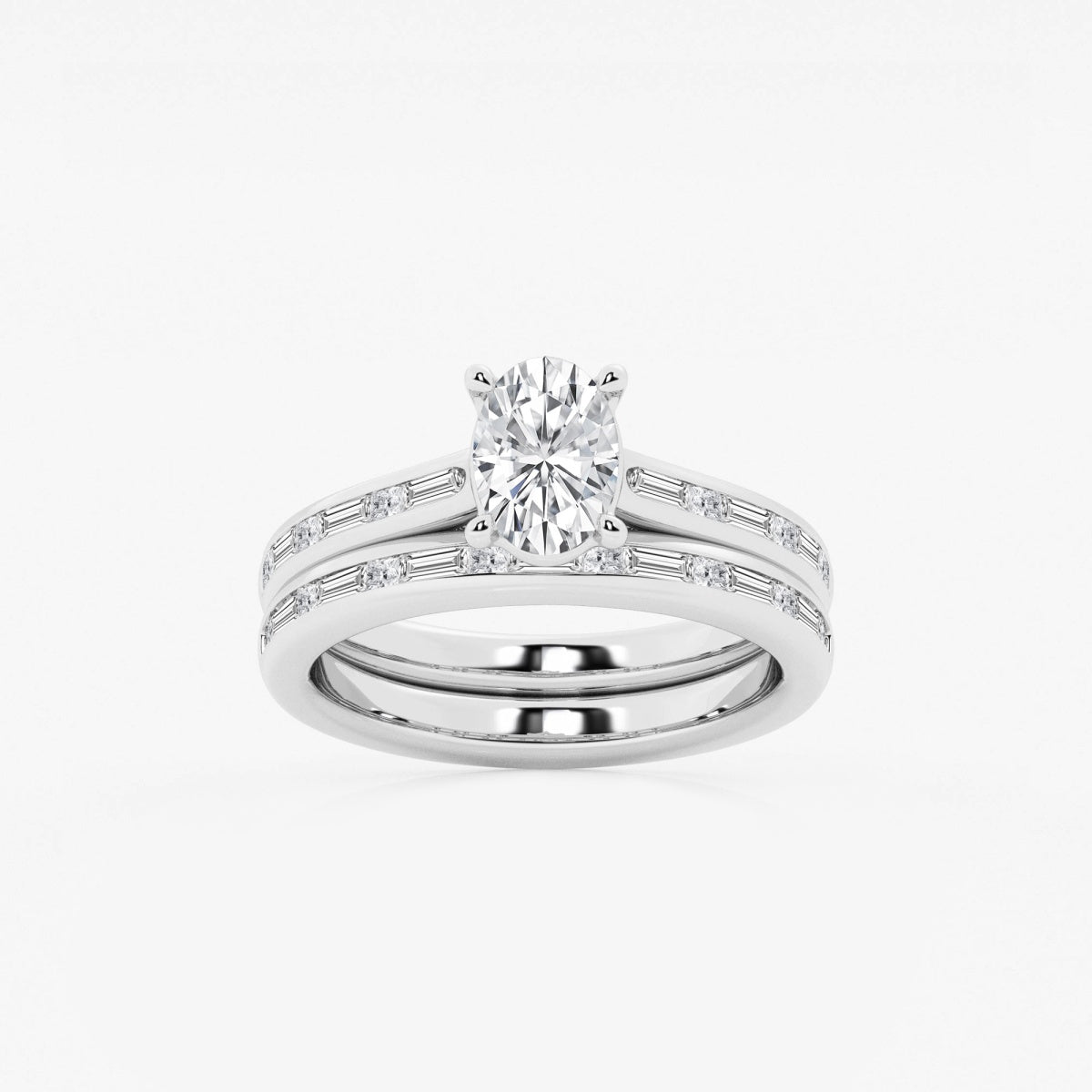 Evangeline - Intricate Side Accents Engagement Ring