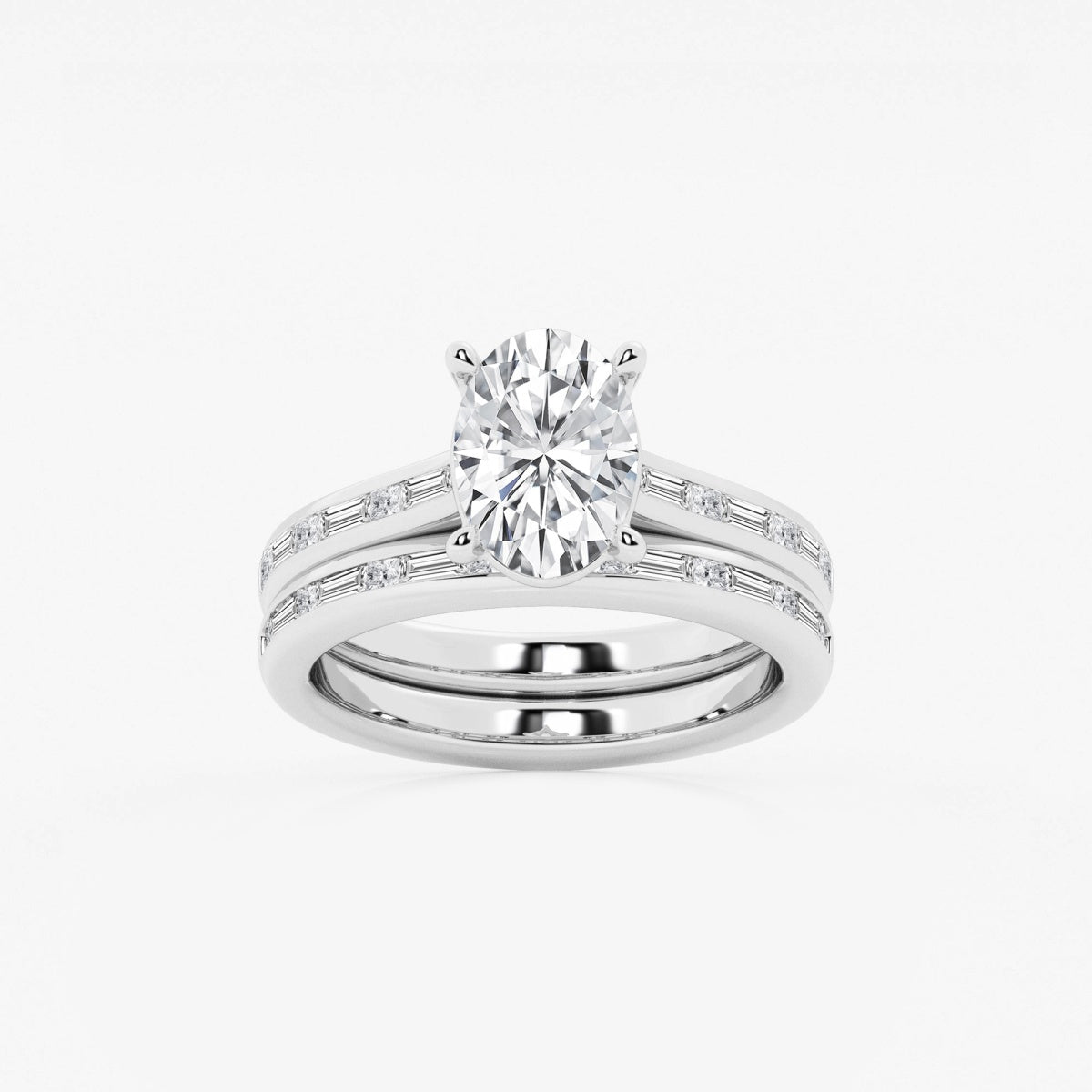 Evangeline - Intricate Side Accents Engagement Ring