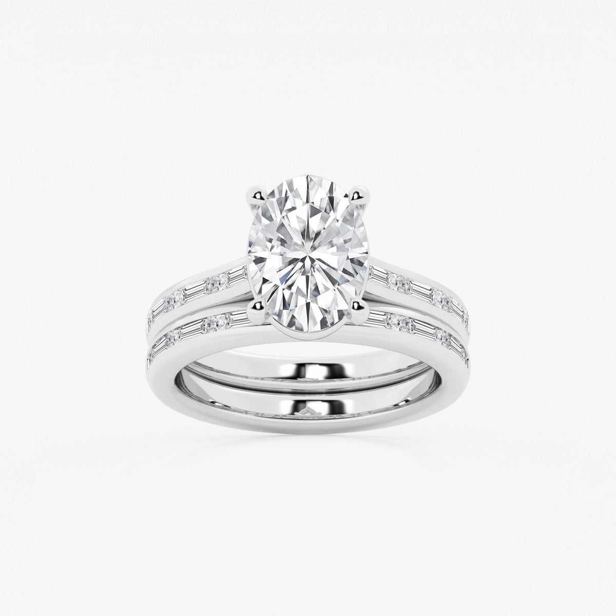 Evangeline - Intricate Side Accents Engagement Ring