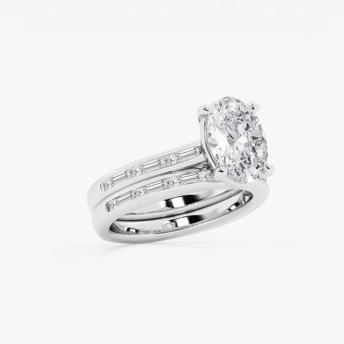 Evangeline - Intricate Side Accents Engagement Ring