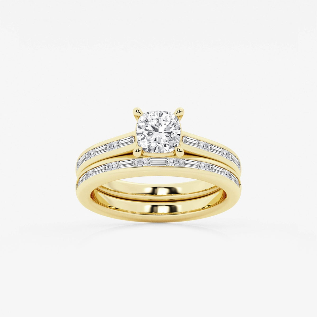 Evangeline - Intricate Side Accents Engagement Ring