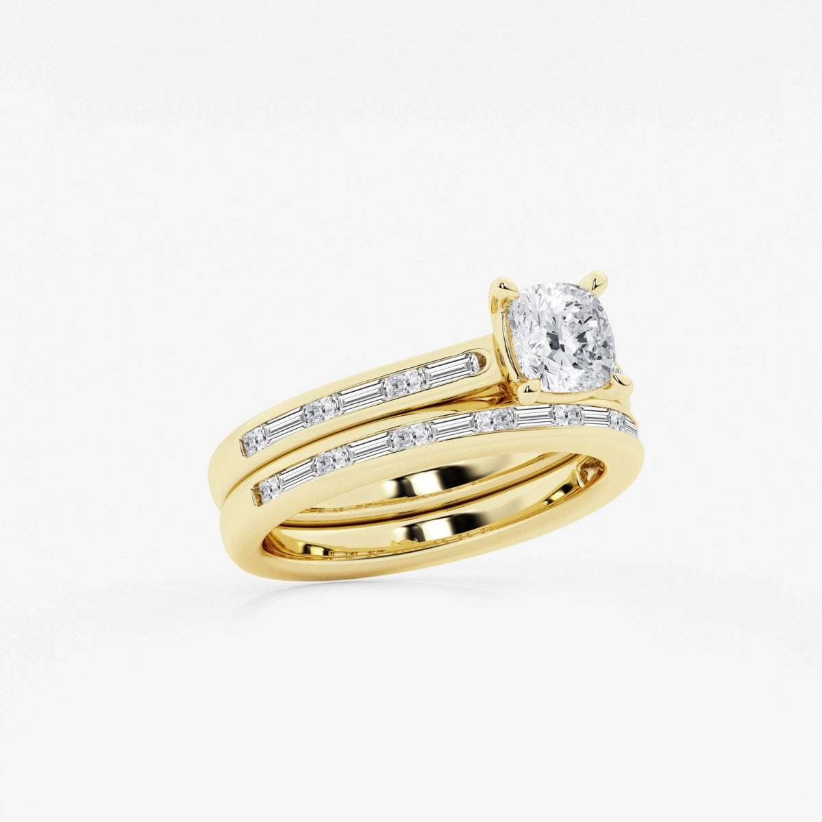 Evangeline - Intricate Side Accents Engagement Ring