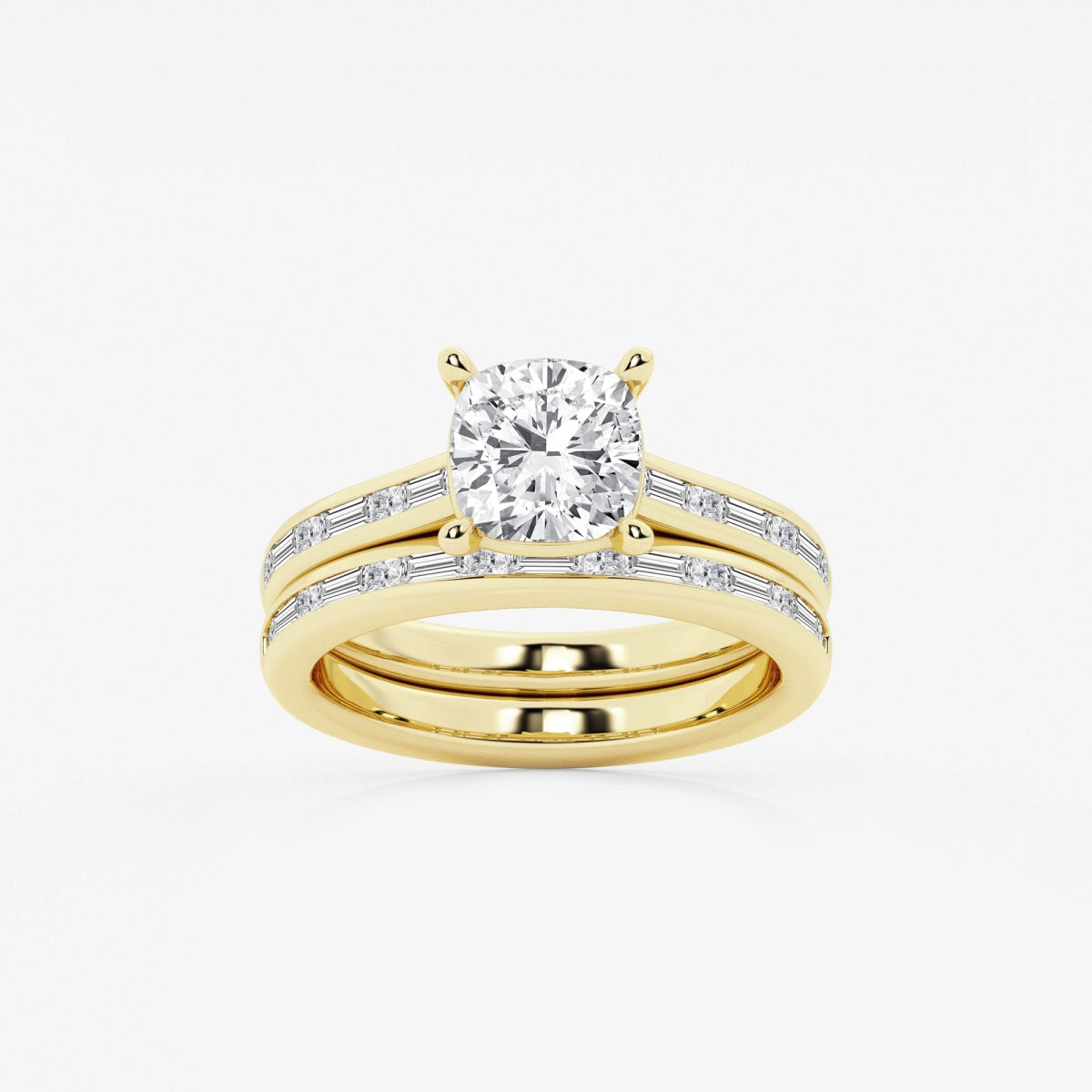 Evangeline - Intricate Side Accents Engagement Ring