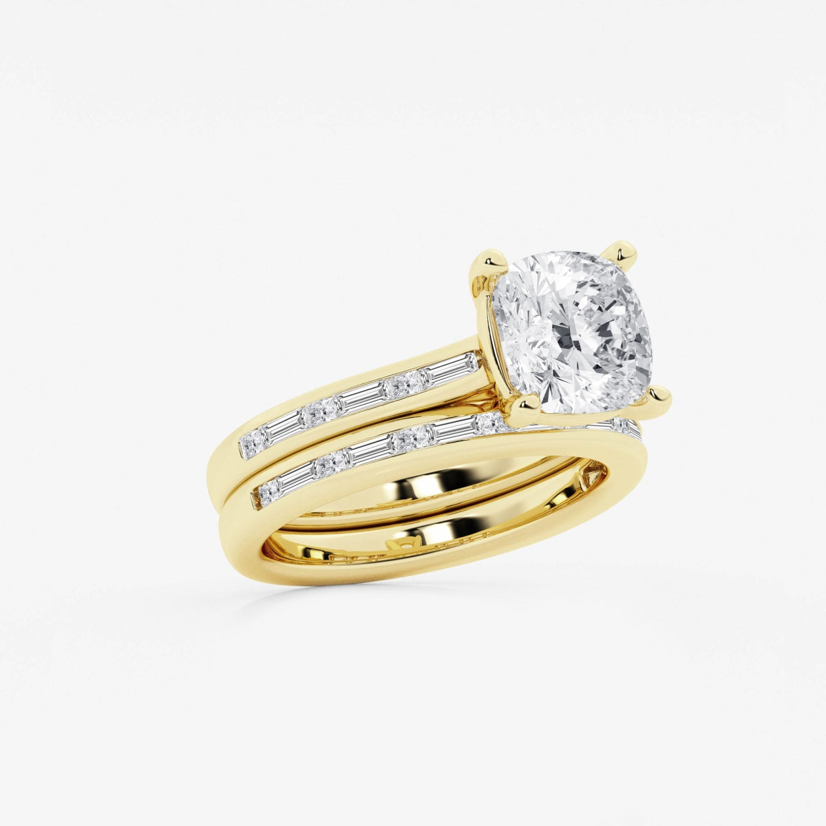 Evangeline - Intricate Side Accents Engagement Ring