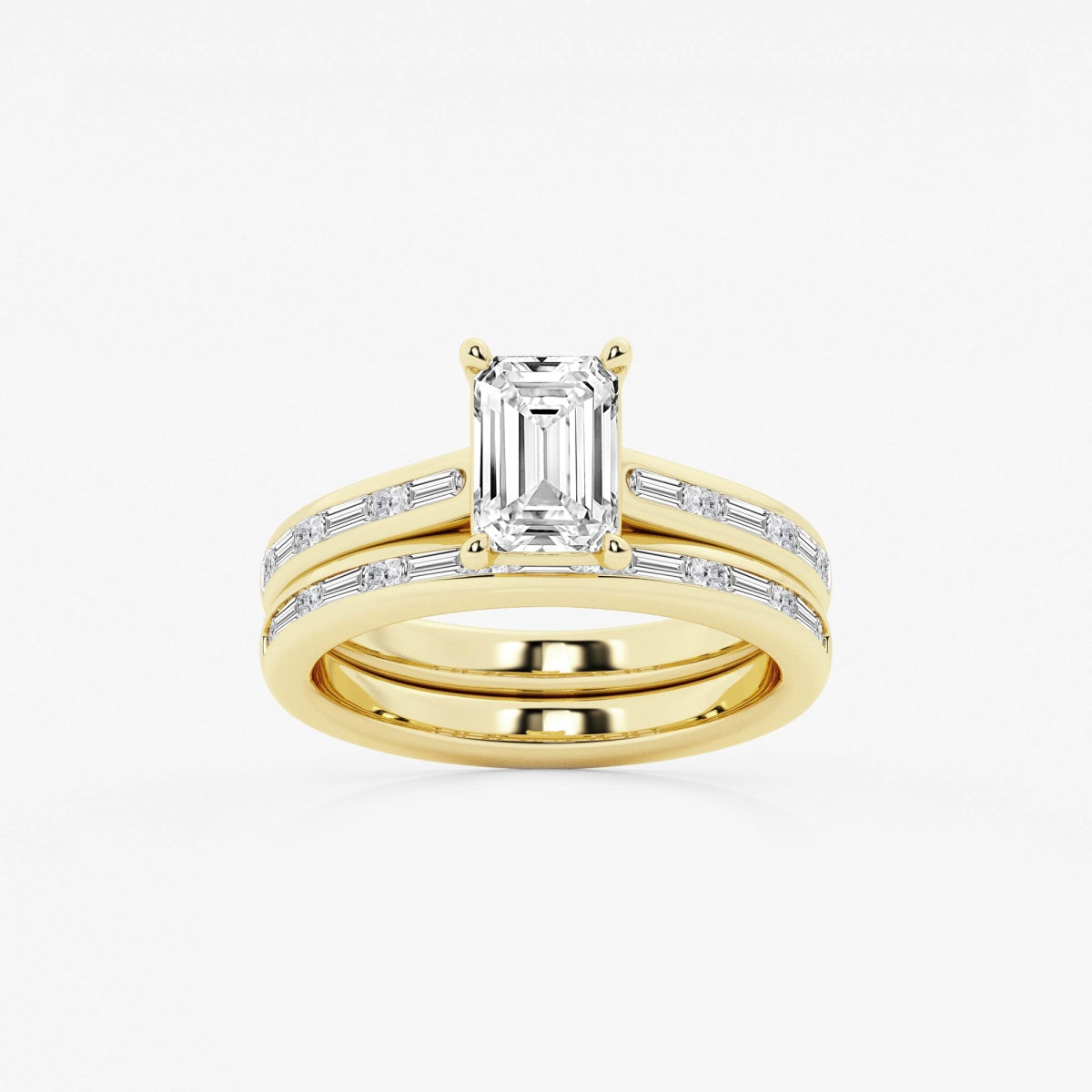 Evangeline - Intricate Side Accents Engagement Ring