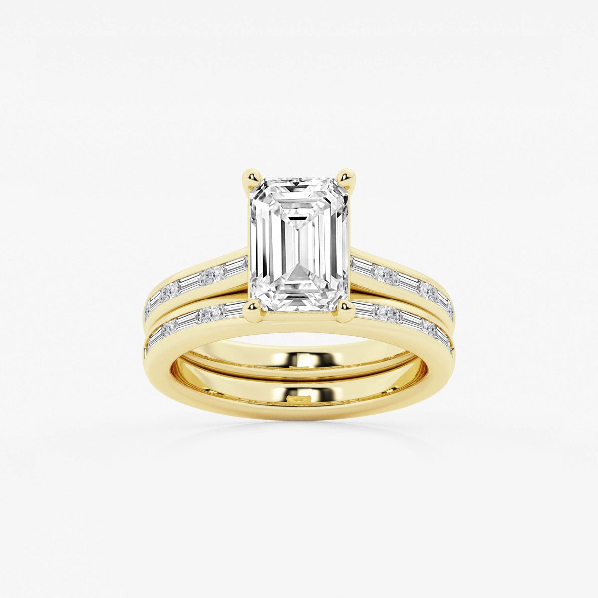 Evangeline - Intricate Side Accents Engagement Ring