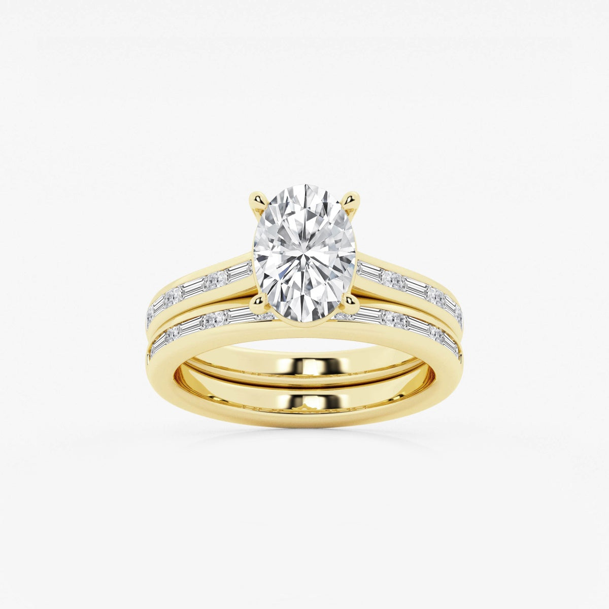 Evangeline - Intricate Side Accents Engagement Ring