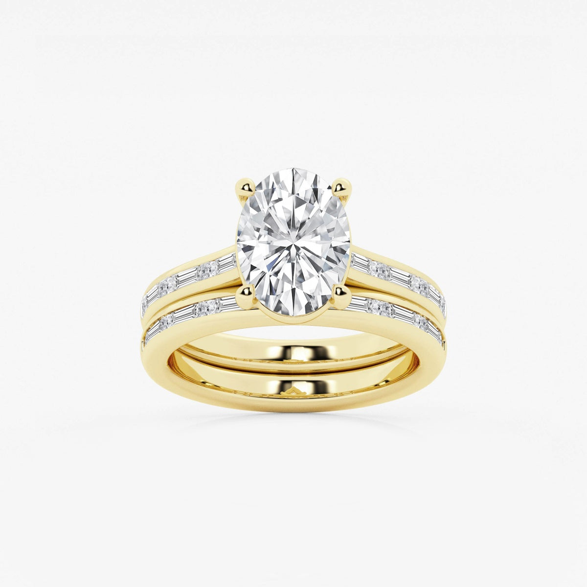 Evangeline - Intricate Side Accents Engagement Ring