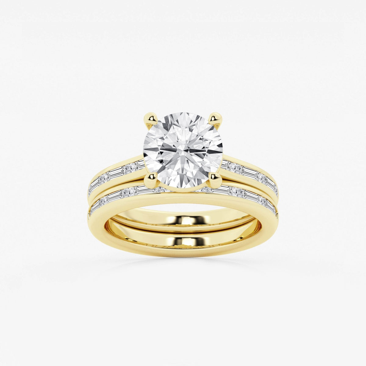 Evangeline - Intricate Side Accents Engagement Ring