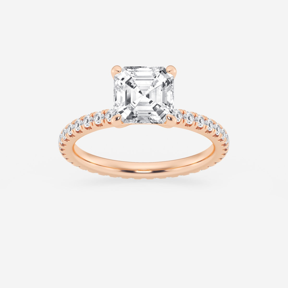 Evelyn - Eternity Side Stones Engagement Ring