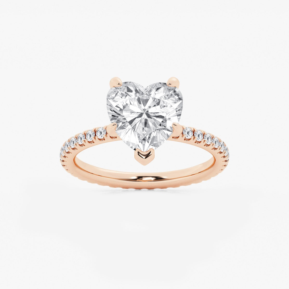 Evelyn - Eternity Side Stones Engagement Ring