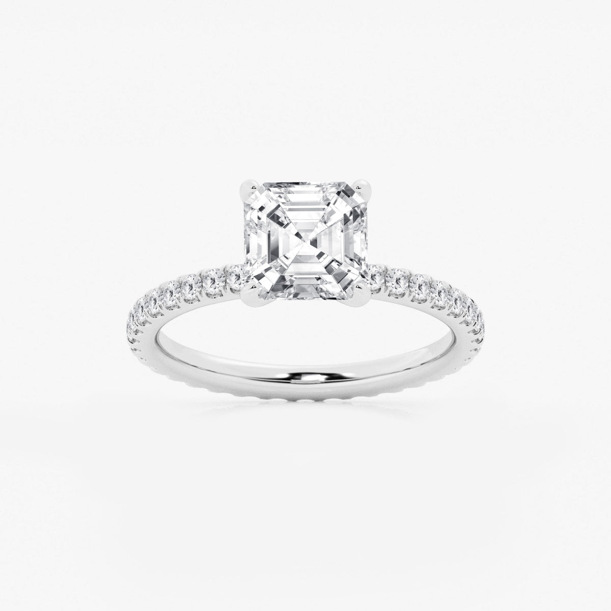 Evelyn - Eternity Side Stones Engagement Ring